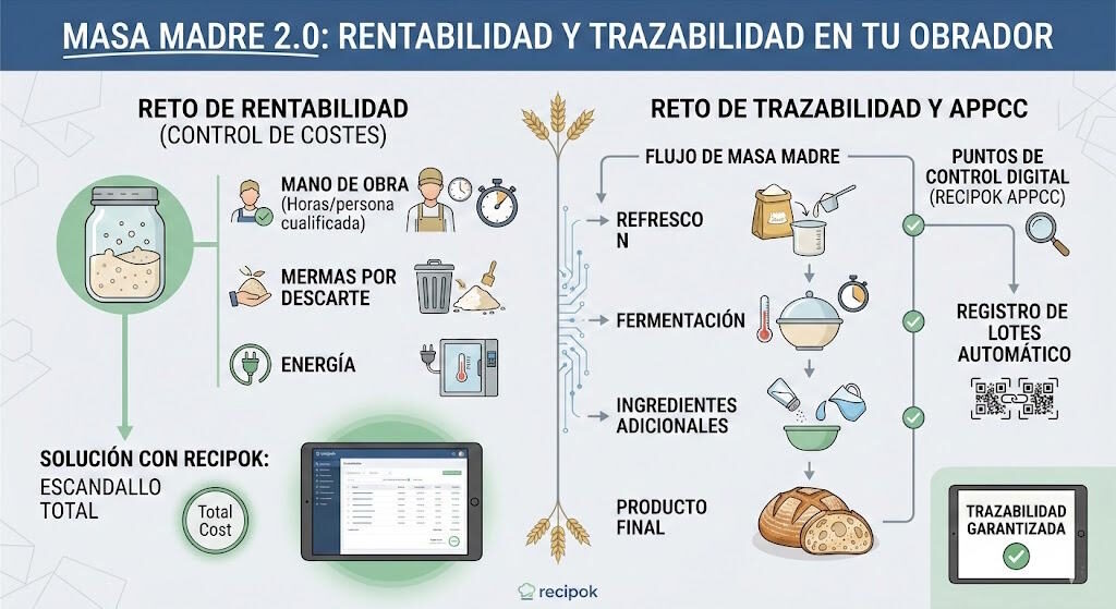 escandallo masa madre