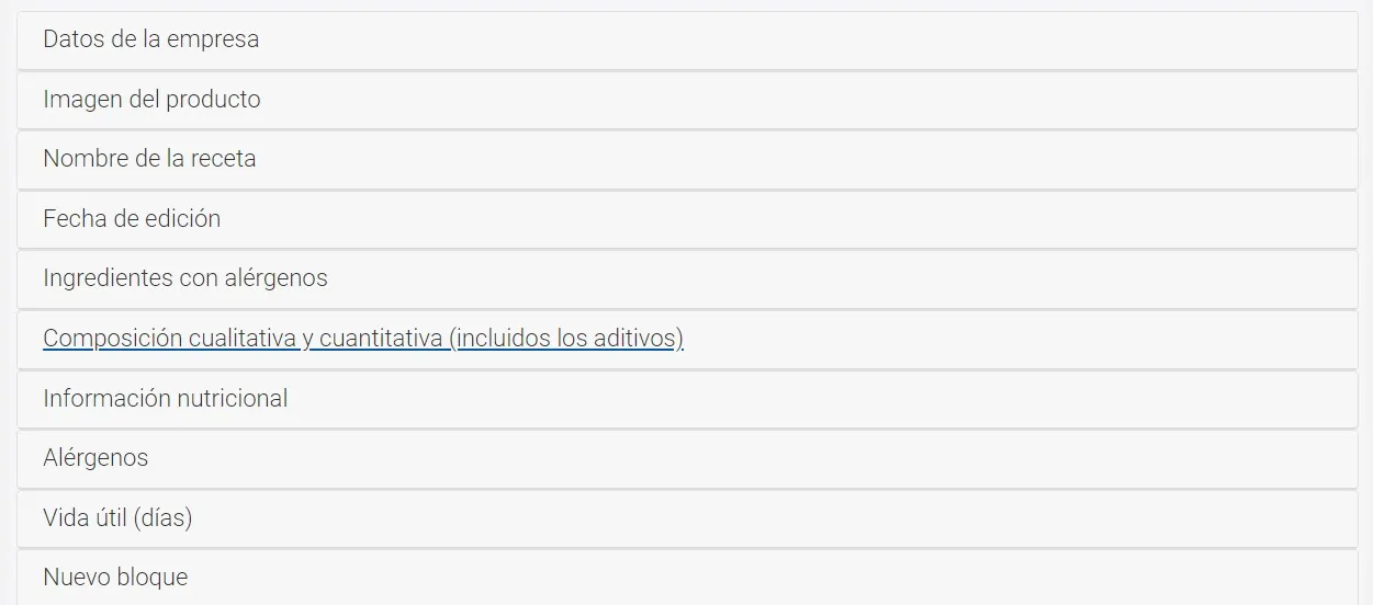 datos de la ficha técnica